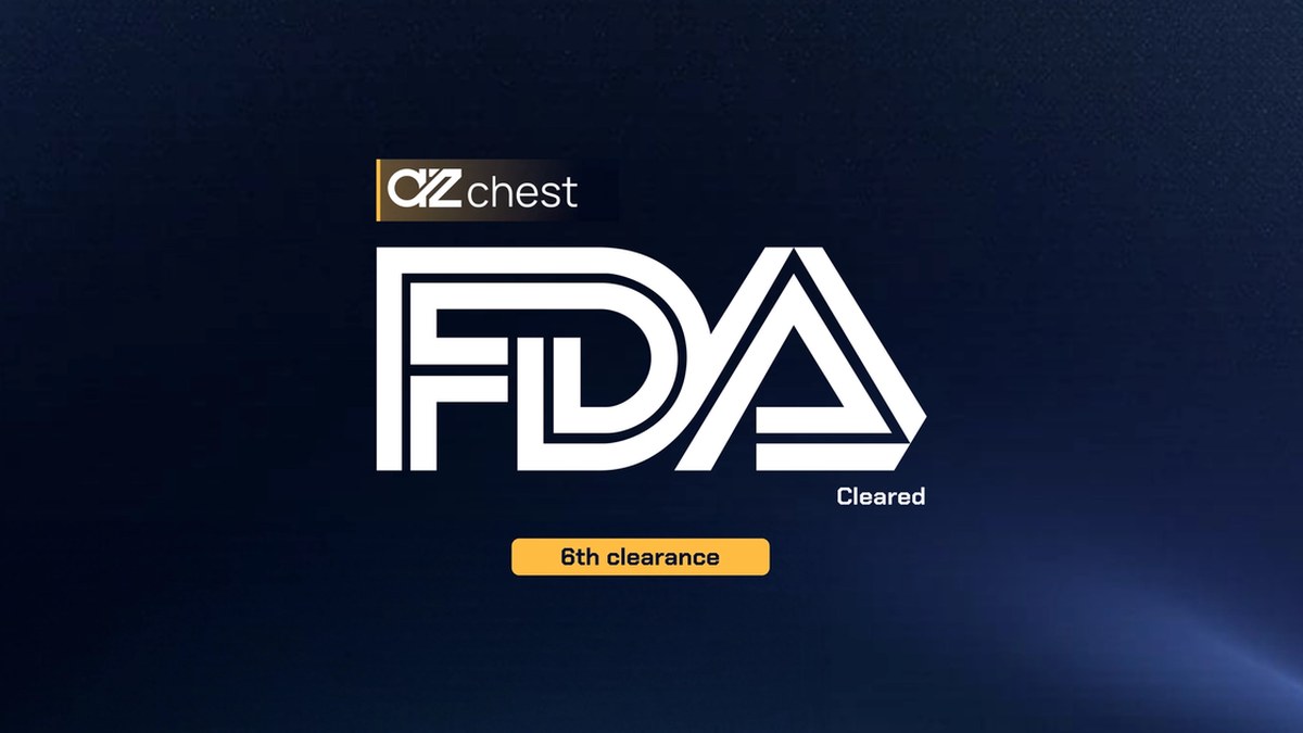 AZmed拿下第六张FDA清证：AZchest新增四项胸片征象，Rayvolve累计八项影像AI发现