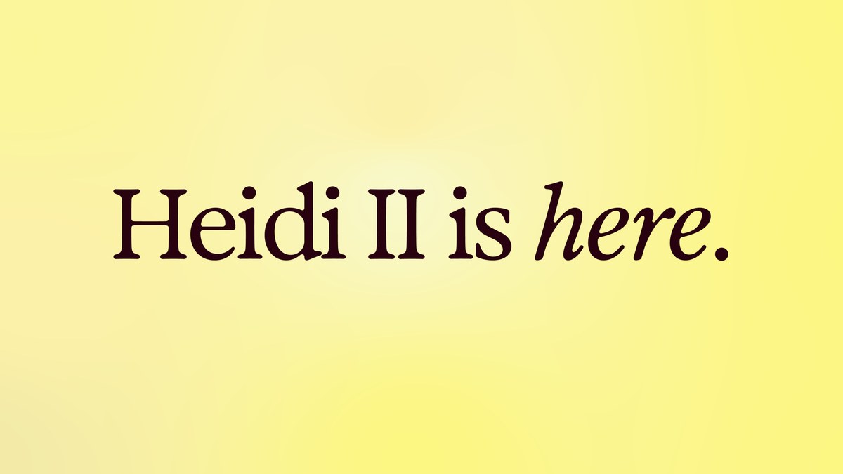 Heidi II发布：从记录走向智能体，周支持280万次就诊，累计1.75亿次