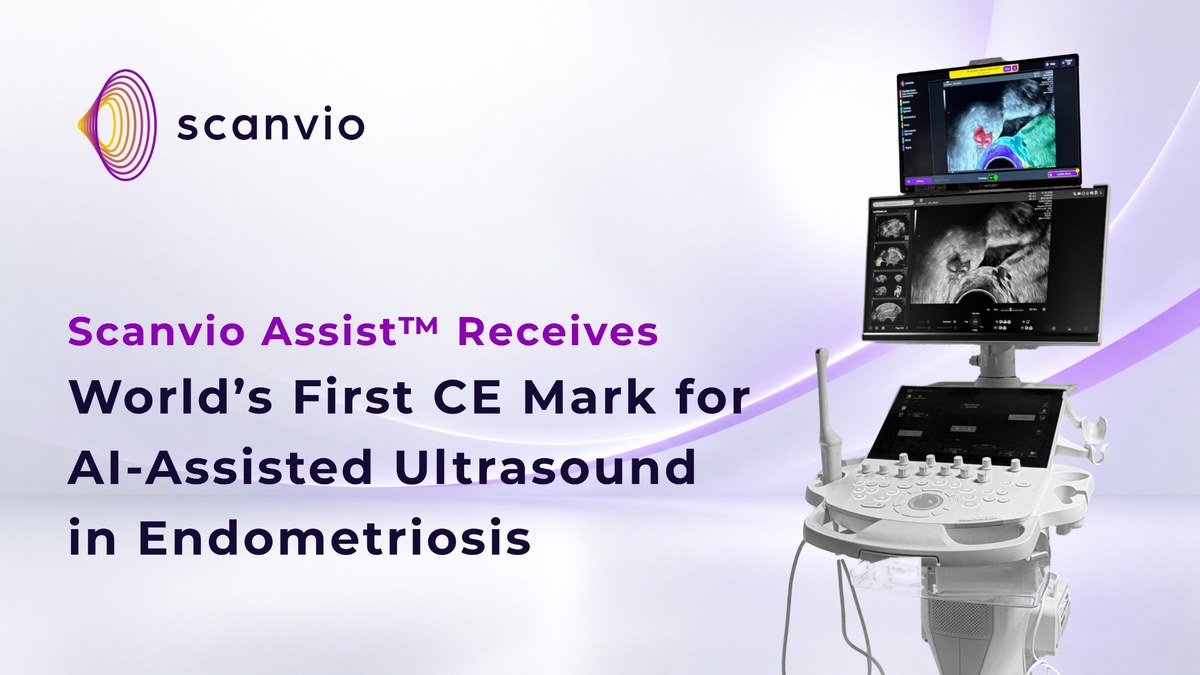 Scanvio Assist 拿下 CE 标志：全球首个 AI 辅助超声瞄准 1.9 亿子宫内膜异位症患者