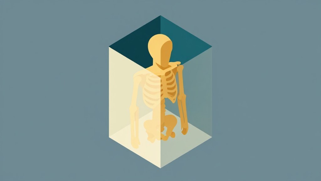 图注:BoneEnhance 三维容积骨骼可视化示意——容积采集后在三维空间中标定骨骼结构