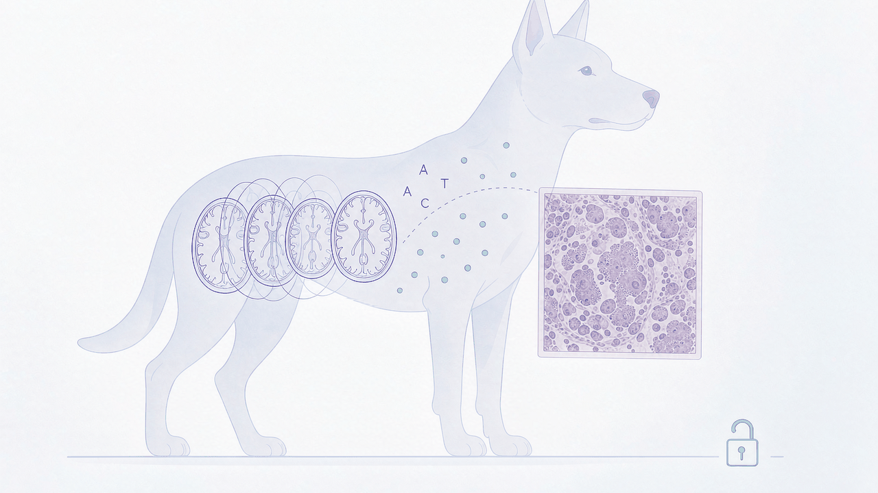 犬自发性胶质瘤跨物种影像与组学集 — 七十八只