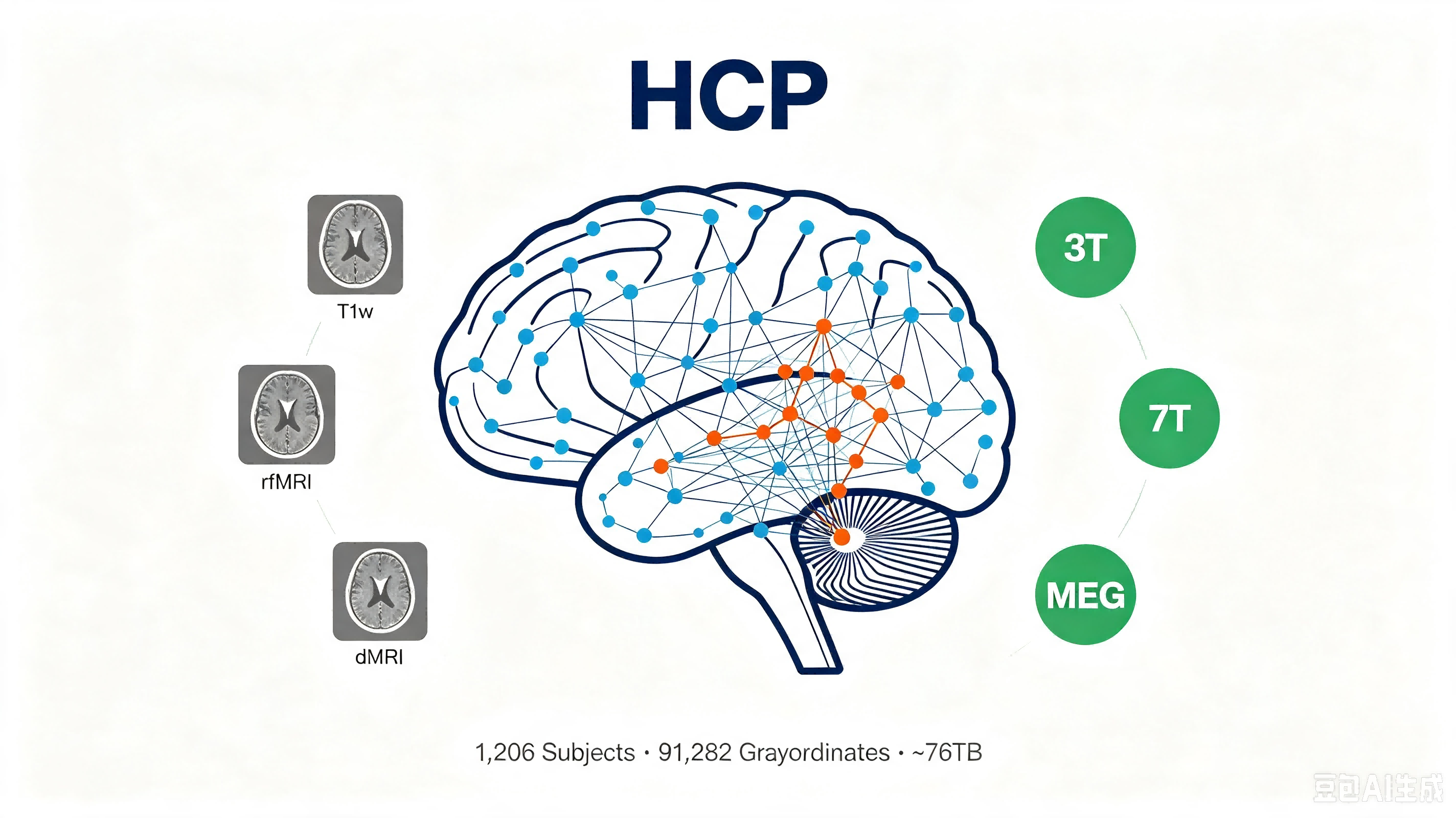Human Connectome Project (HCP) — 多模态脑连接组学影像数据集 AI-Ready Wikipedia | 千方医数集