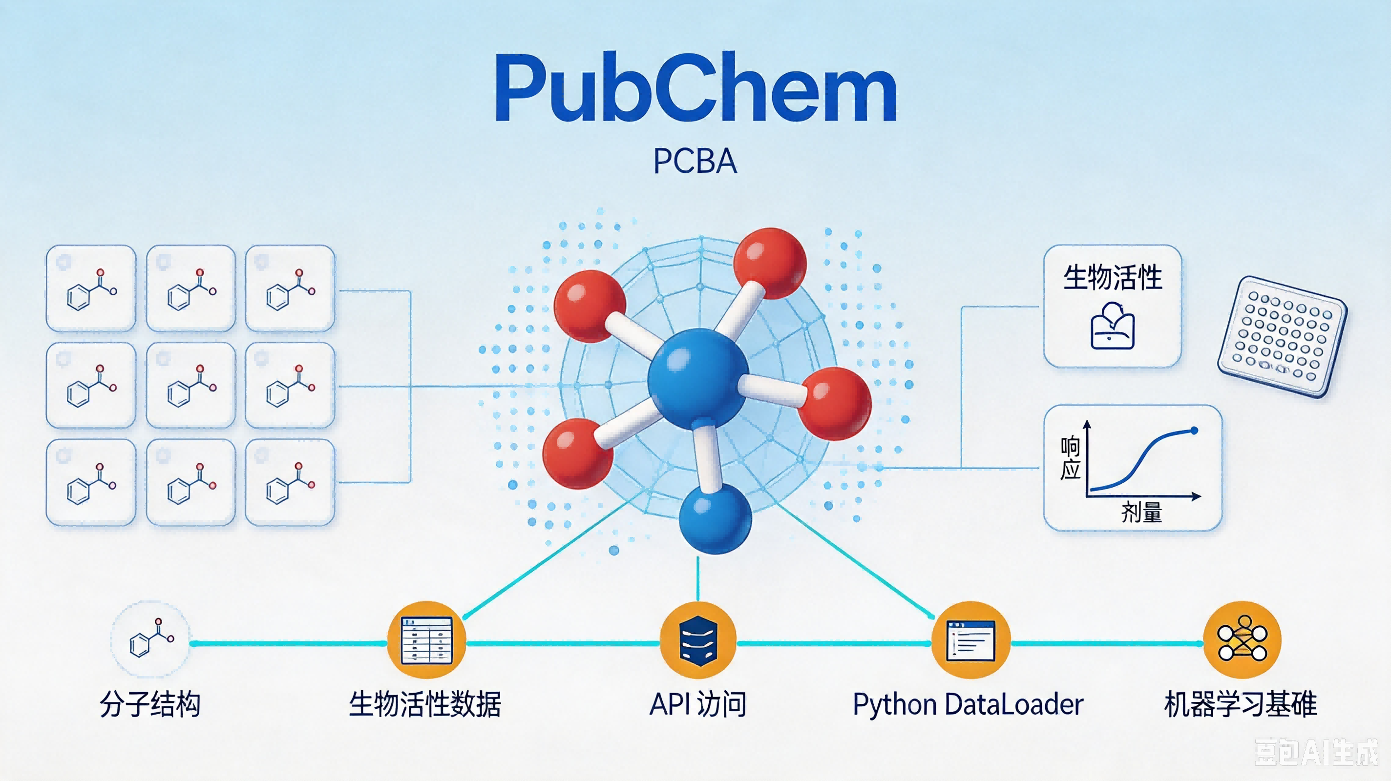 PubChem / PCBA — 全球最大化学信息数据库与分子机器学习基准 AI-Ready Wikipedia | 千方医数集