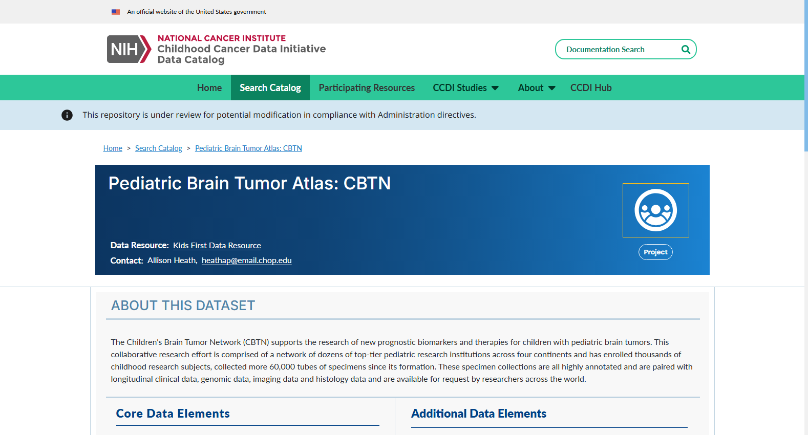 Children's Brain Tumor Network Dataset