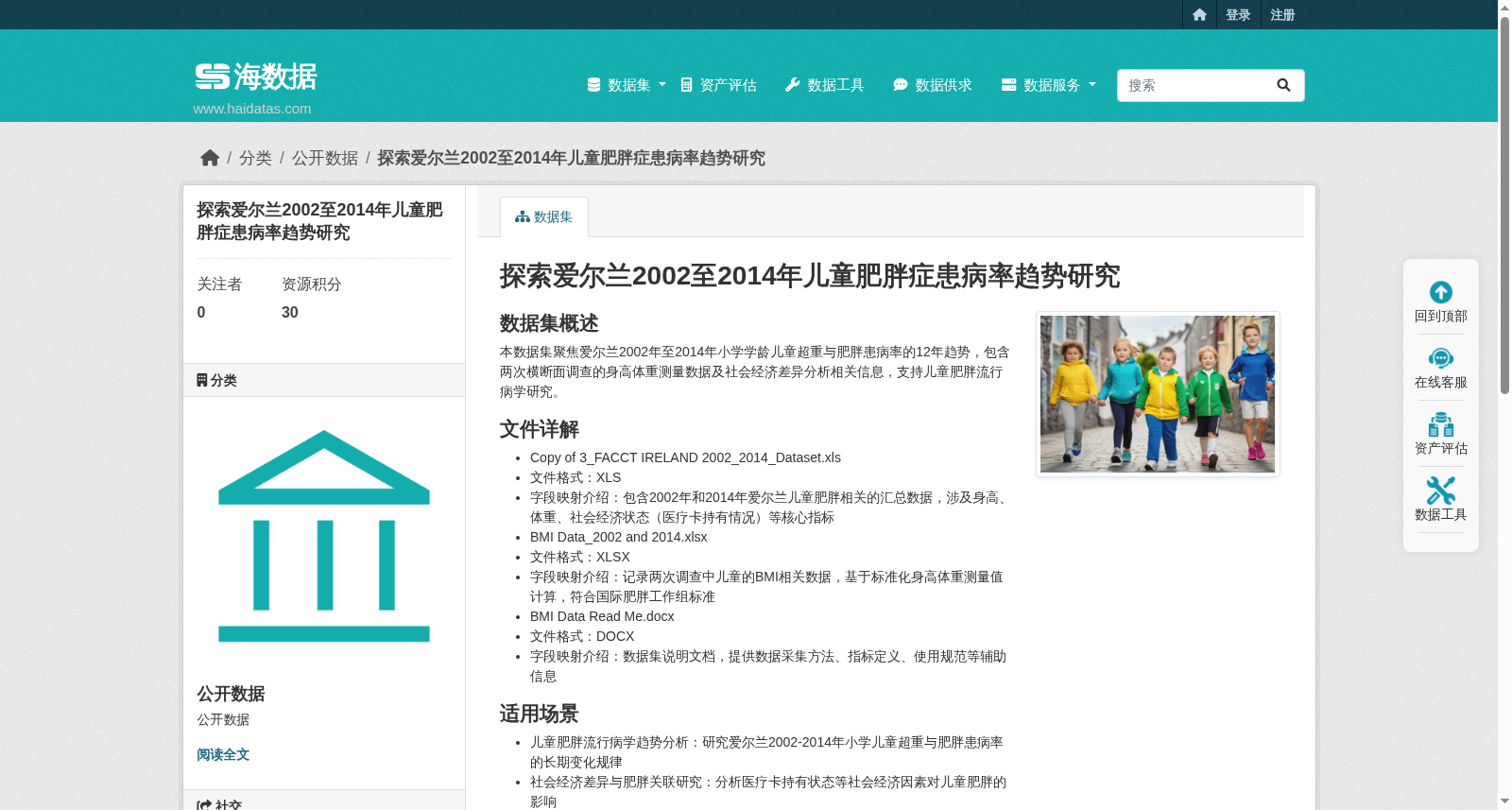探索爱尔兰2002至2014年儿童肥胖症患病率趋势研究