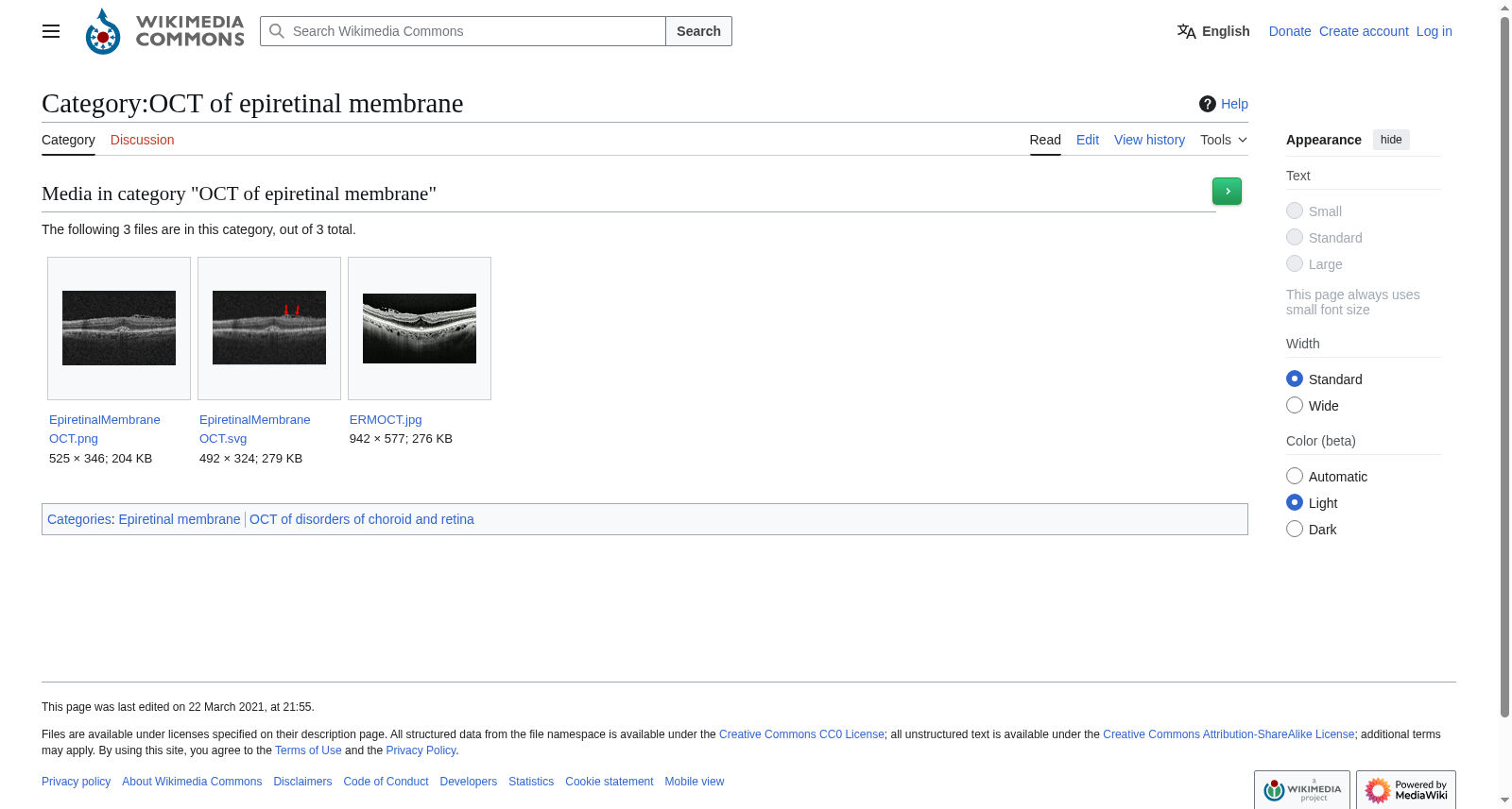 Wikimedia ERM OCT图像集
