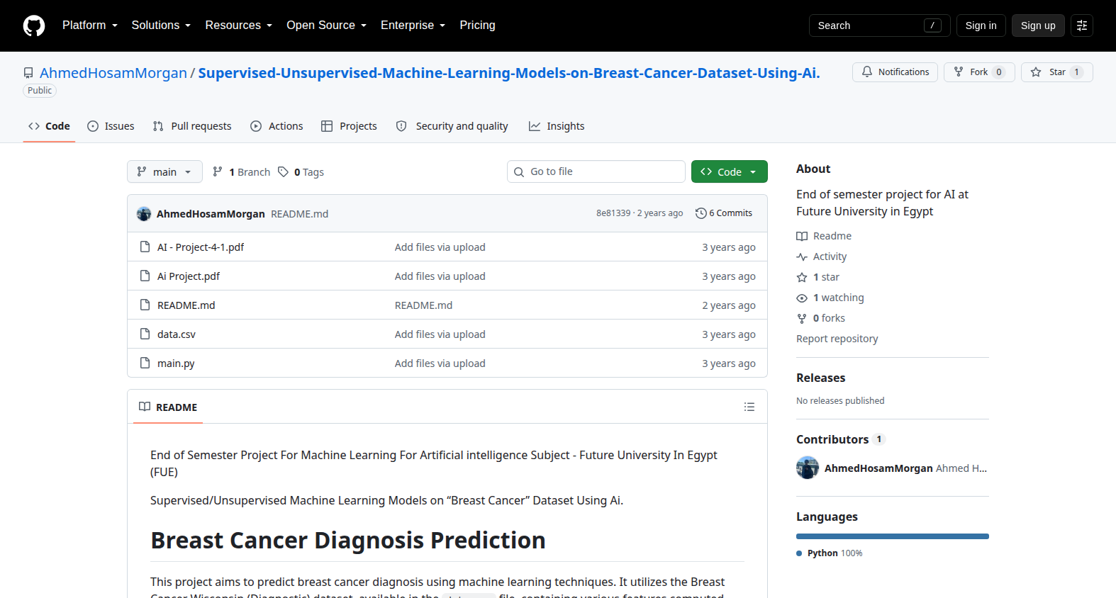 Breast Cancer Wisconsin (Diagnostic) Dataset