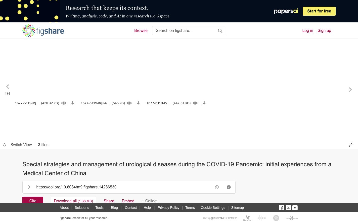 COVID-19大流行期间泌尿系统疾病的特殊策略与管理：来自中国某医疗中心的初步经验
