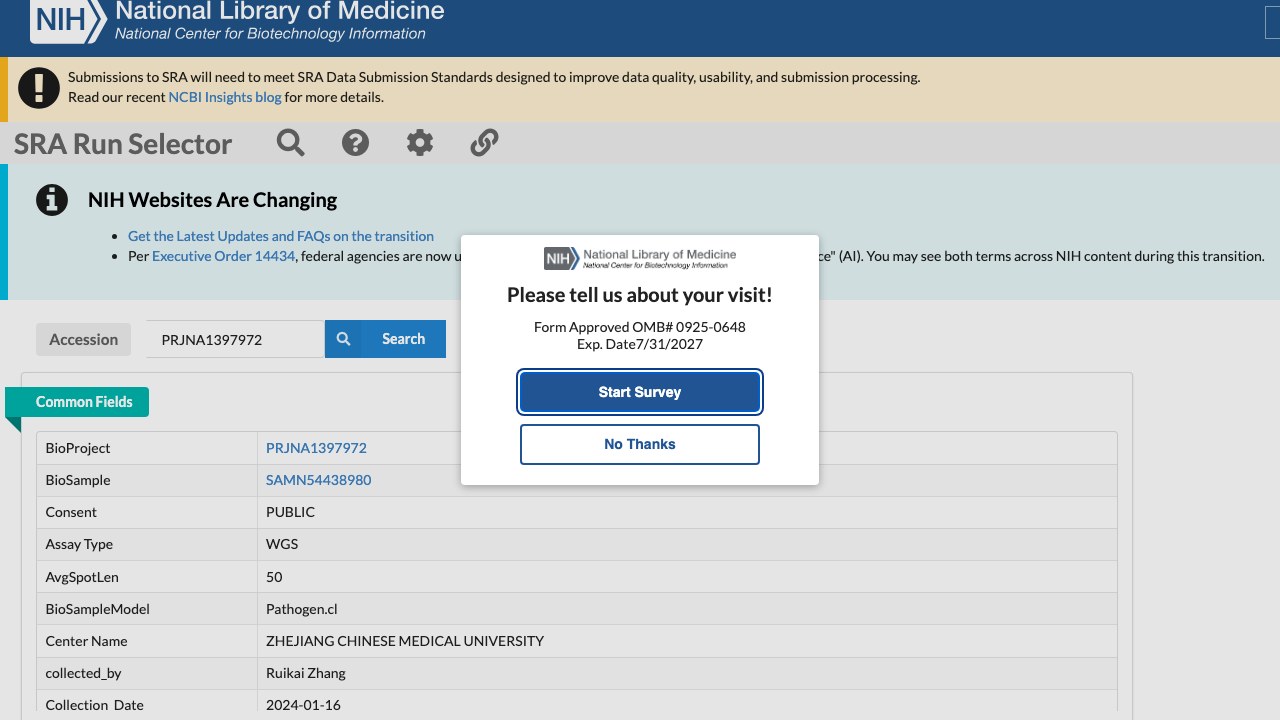 PRJNA1397972:Aspergillus fumigatus 原始序列读段