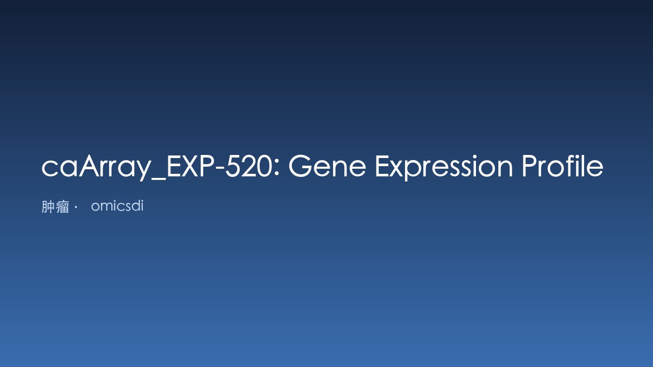 caArray_EXP-520:婴儿急性淋巴细胞白血病结局与年龄预测的基因表达谱:儿童肿瘤学组研究