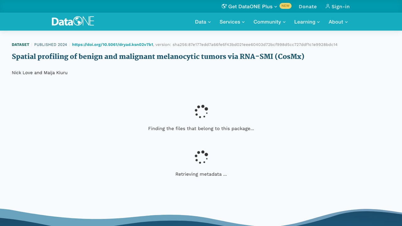良性与恶性黑素细胞肿瘤的RNA-SMI空间图谱(CosMx)