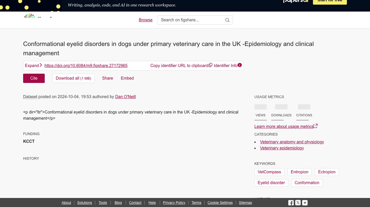 英国初级兽医诊疗中犬类构造性眼睑疾病数据集
