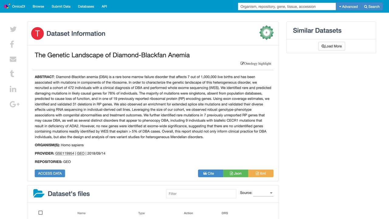 Diamond-Blackfan贫血的遗传图谱