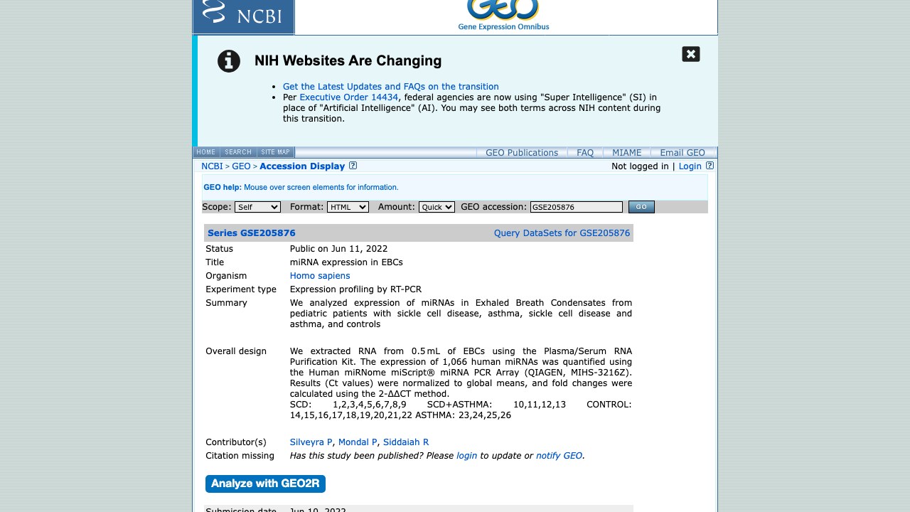 GSE205876:EBCs中的miRNA表达