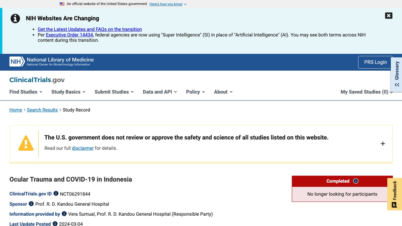 印度尼西亚眼外伤与COVID-19