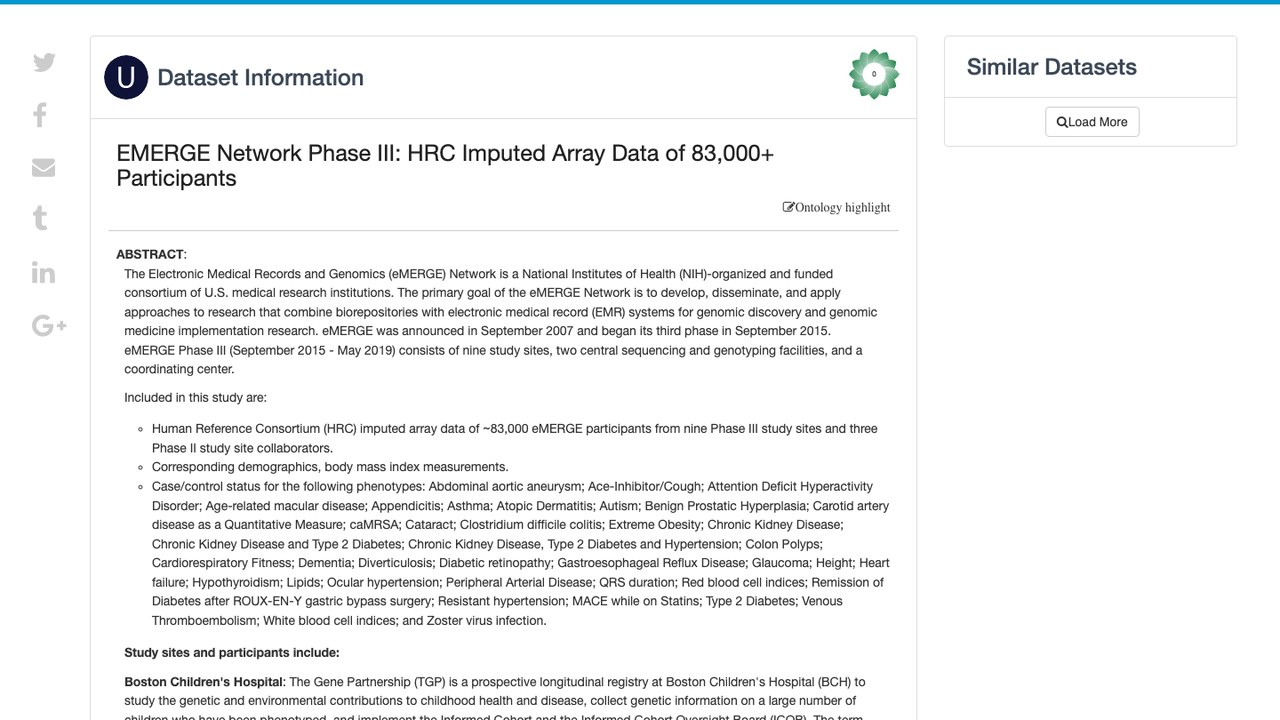 eMERGE Network 第三阶段:83,000余名参与者的HRC填充芯片数据