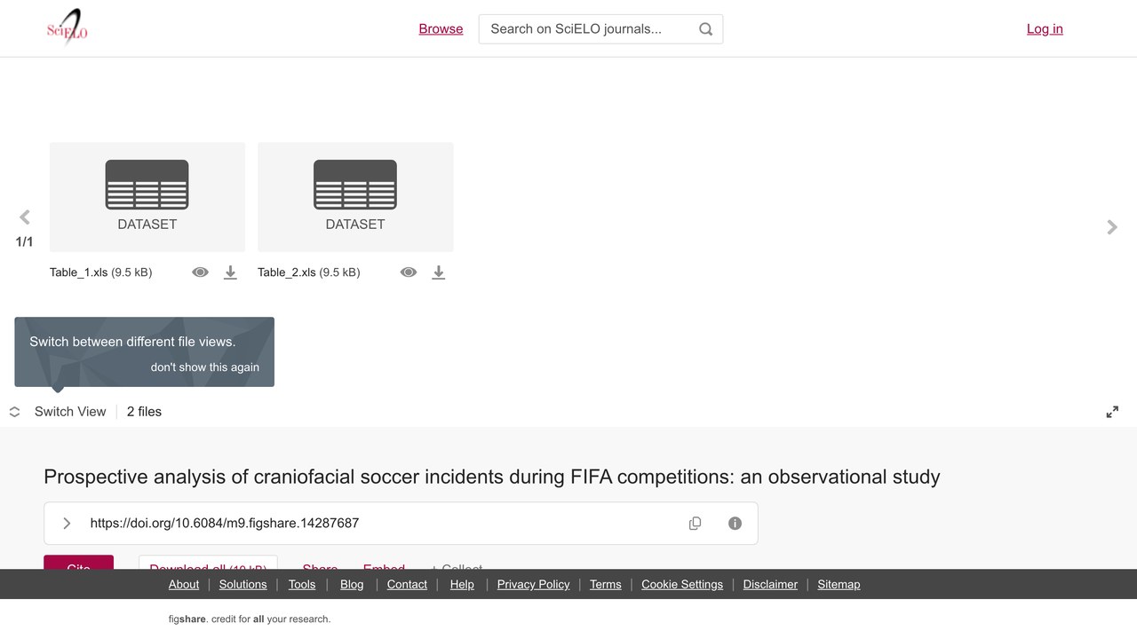 FIFA赛事颅面部足球事件前瞻性分析数据