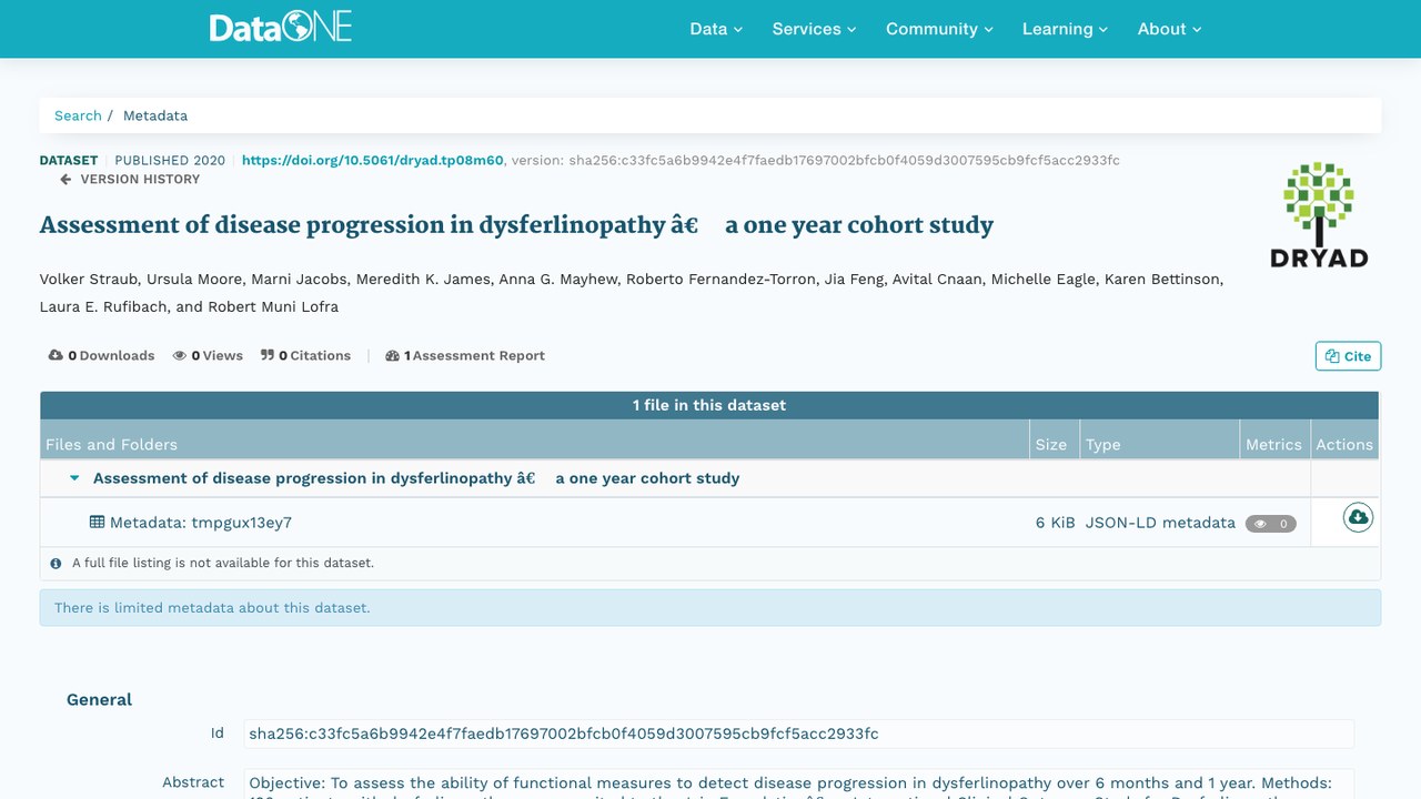 dysferlinopathy疾病进展评估——一年队列研究