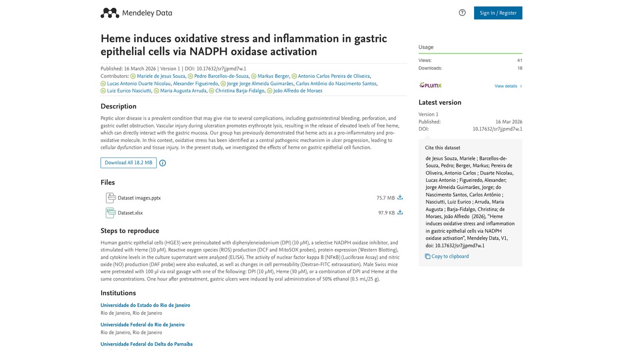 Heme 经 NADPH oxidase 激活诱导胃上皮细胞氧化应激与炎症