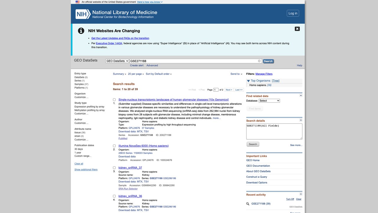 人类肾小球疾病单核转录组图谱 [10x Genomics]
