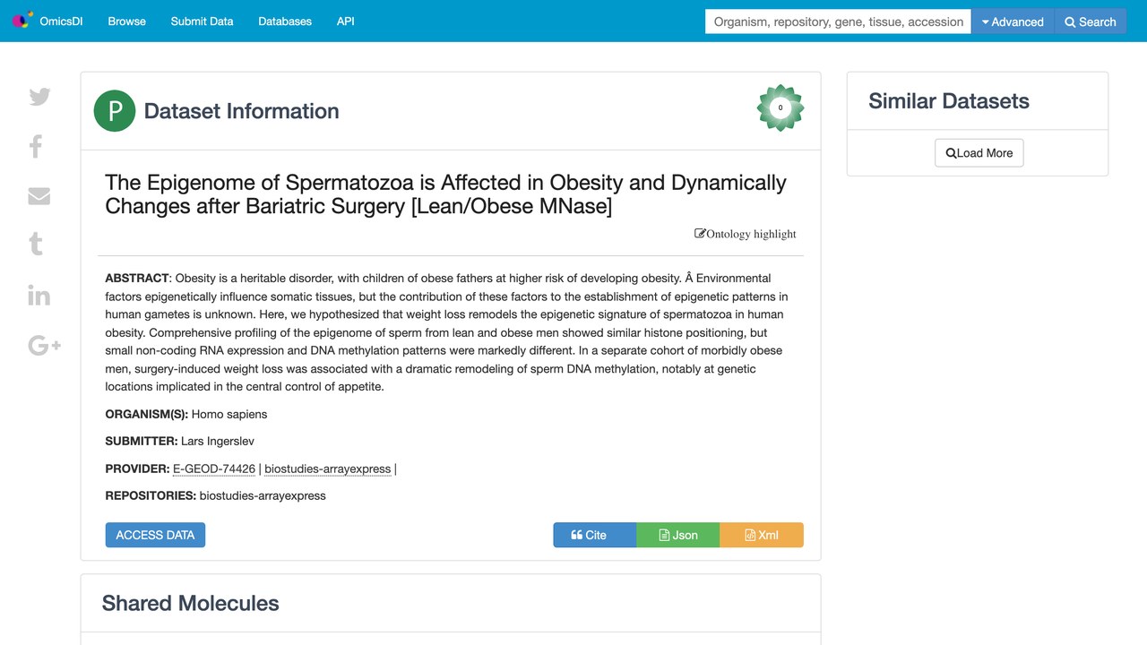 精子表观基因组在肥胖中受影响并在减重手术后动态变化 [Lean/Obese MNase]