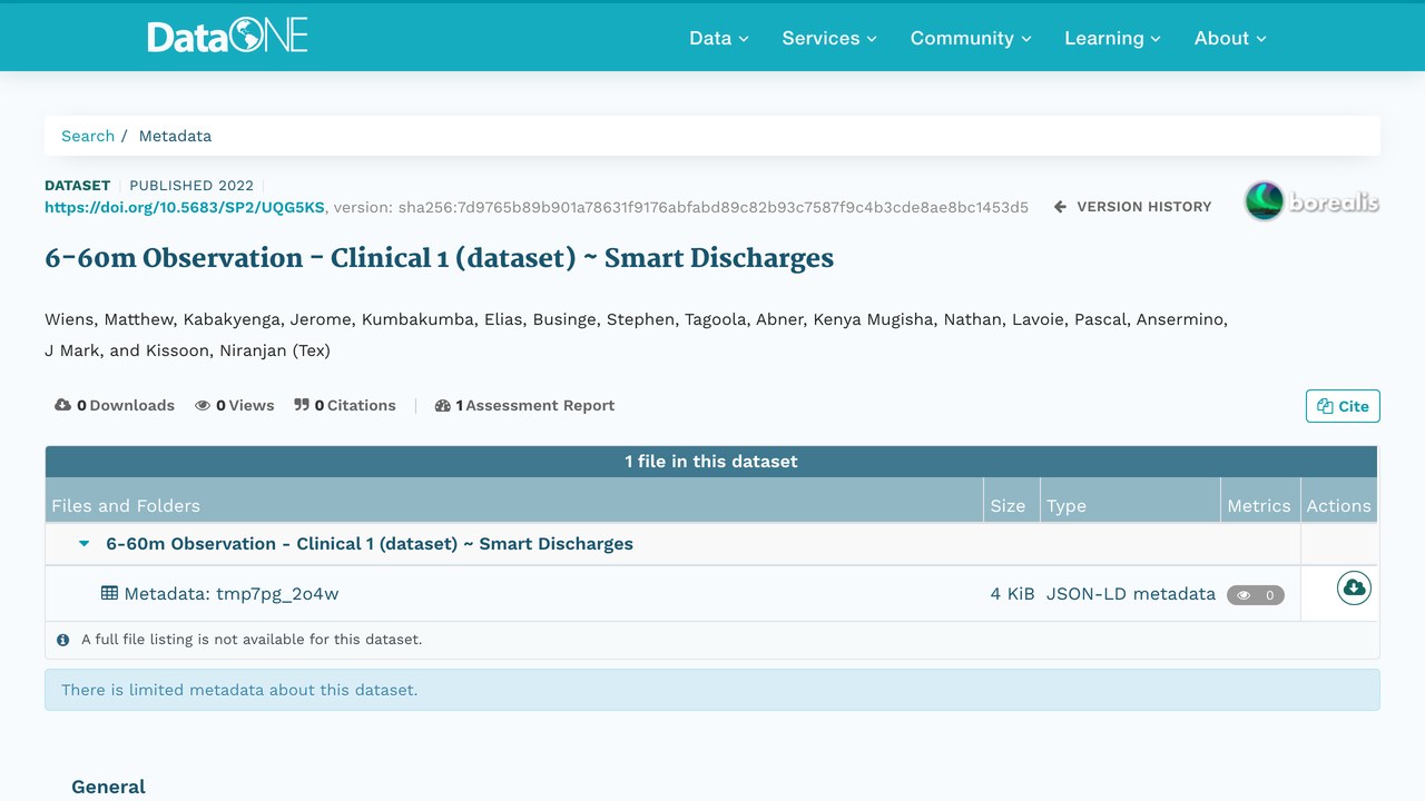 6-60月龄观察-临床1数据集 ~ Smart Discharges