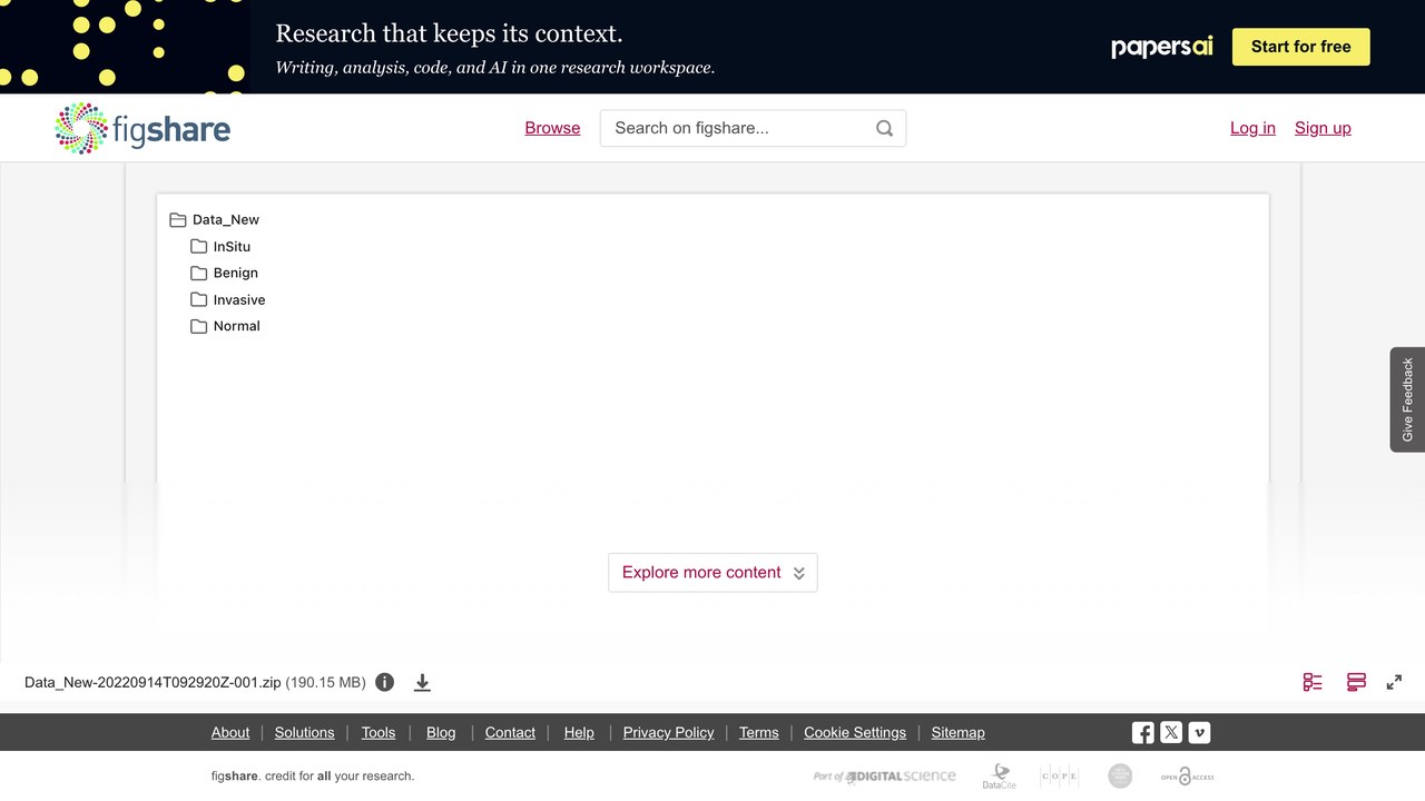 Dataset Cancer 乳腺癌数据集