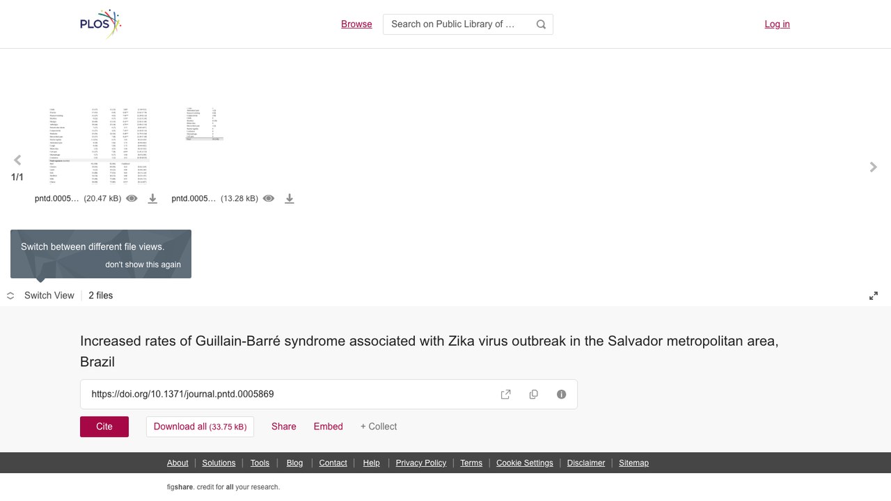 巴西萨尔瓦多都市区Zika病毒暴发相关的Guillain-Barré综合征发病率升高