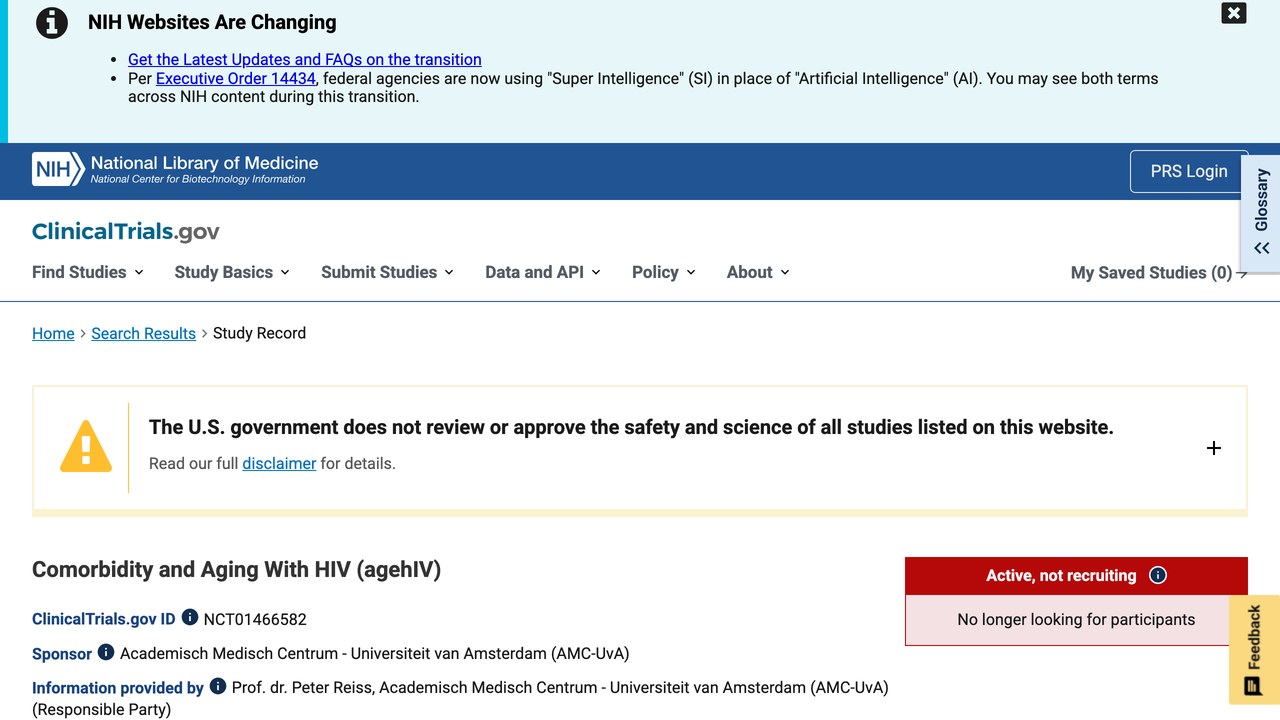 HIV感染者的共病与老龄化