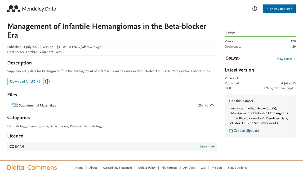 Beta-blocker 时代婴幼儿血管瘤管理补充数据