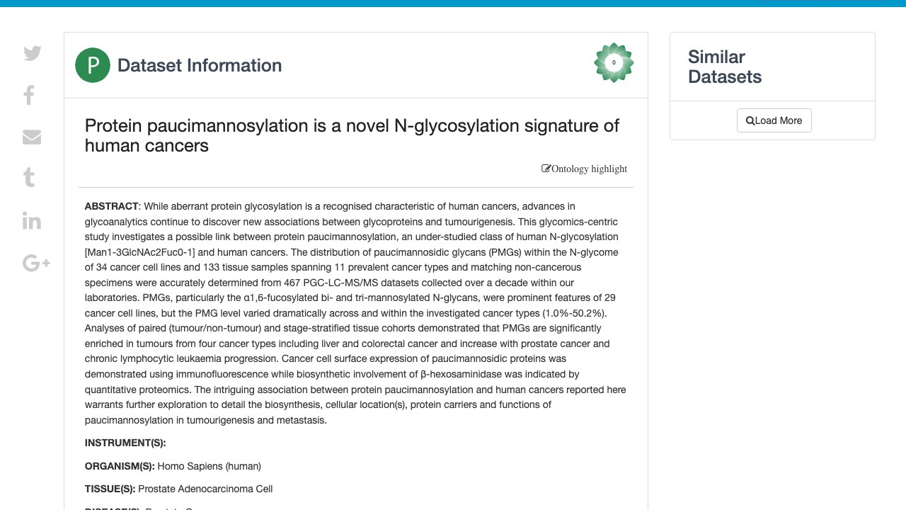 蛋白质paucimannosylation是人类癌症的新型N-糖基化特征