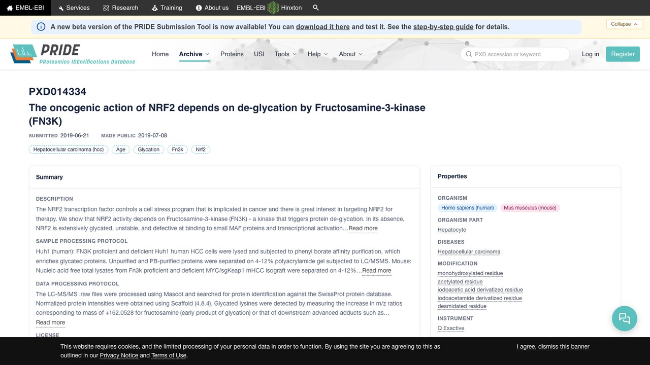 NRF2的致癌作用依赖于果糖胺-3-激酶(FN3K)的去糖基化