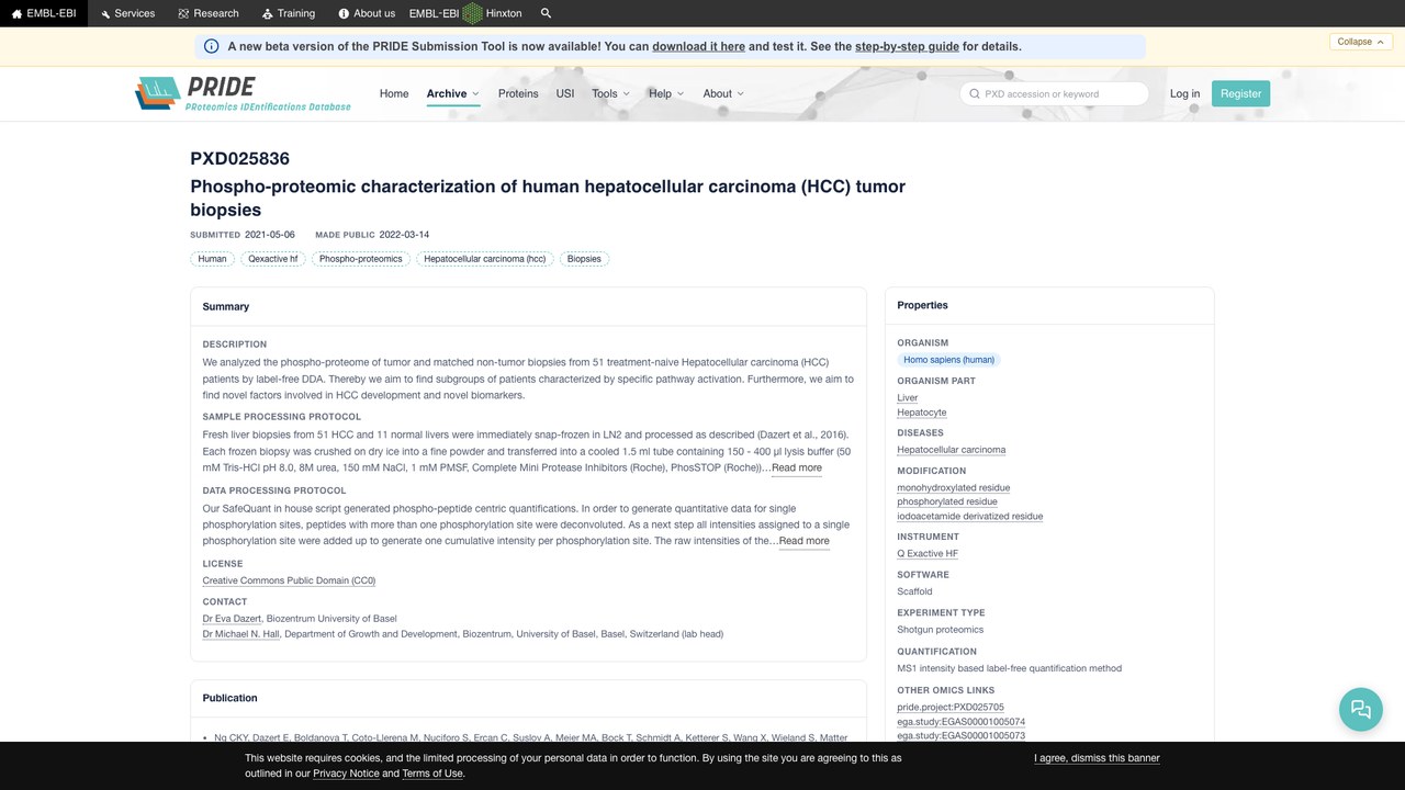 人肝细胞癌(HCC)肿瘤活检的磷酸化蛋白质组学特征