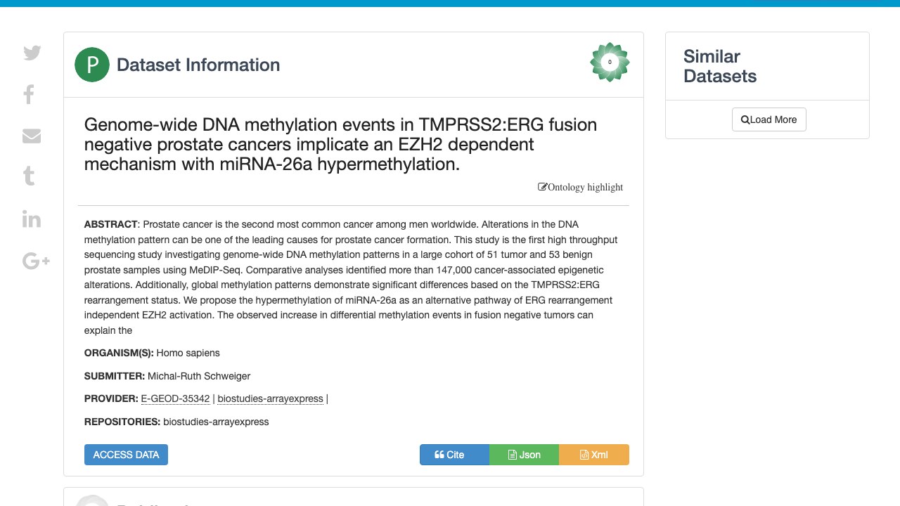 TMPRSS2:ERG融合阴性前列腺癌全基因组DNA甲基化事件研究