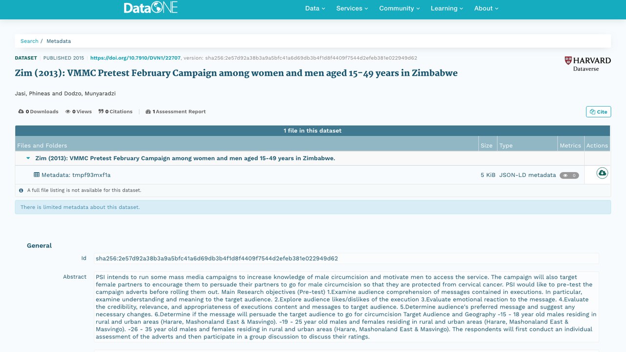 Zim (2013):津巴布韦15-49岁女性与男性VMMC二月预测试活动