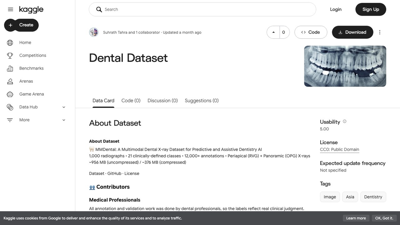 MMDental 多模态牙科 X 射线数据集