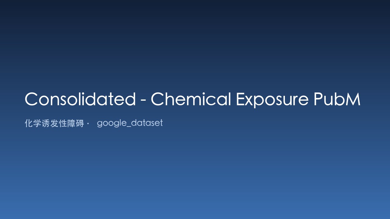 整合版化学暴露PubMed摘要数据集