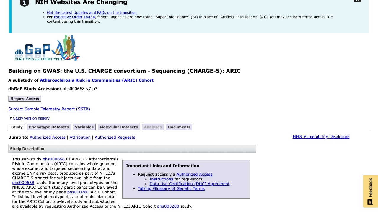 基于GWAS的U.S. CHARGE联盟测序研究(CHARGE-S):ARIC