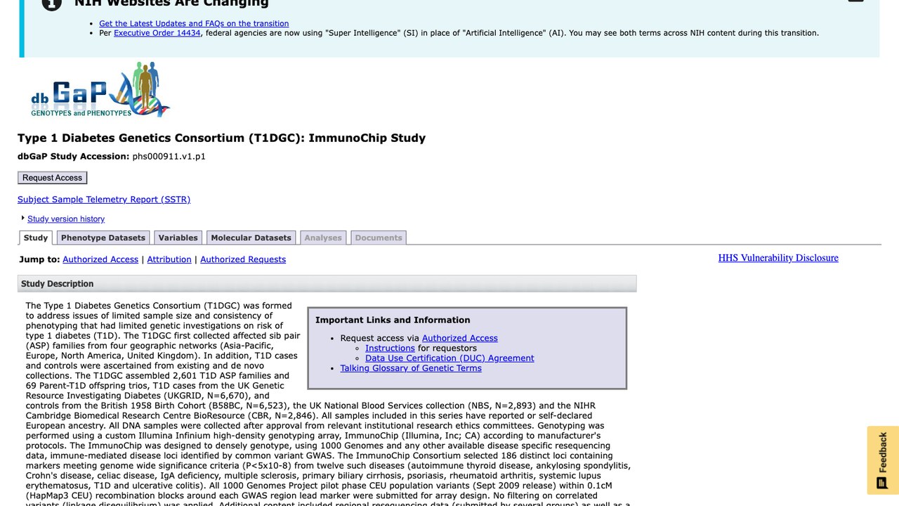 1型糖尿病遗传学联盟(T1DGC):ImmunoChip研究