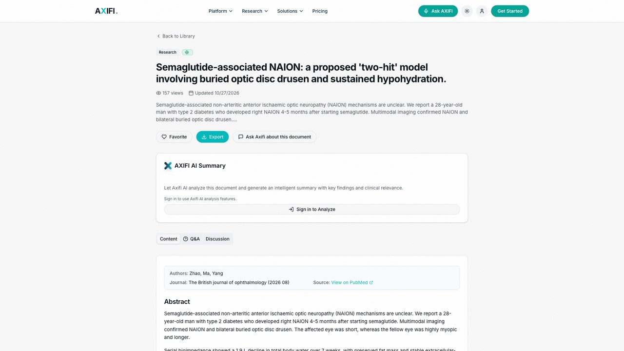 Semaglutide 相关 NAION 研究数据