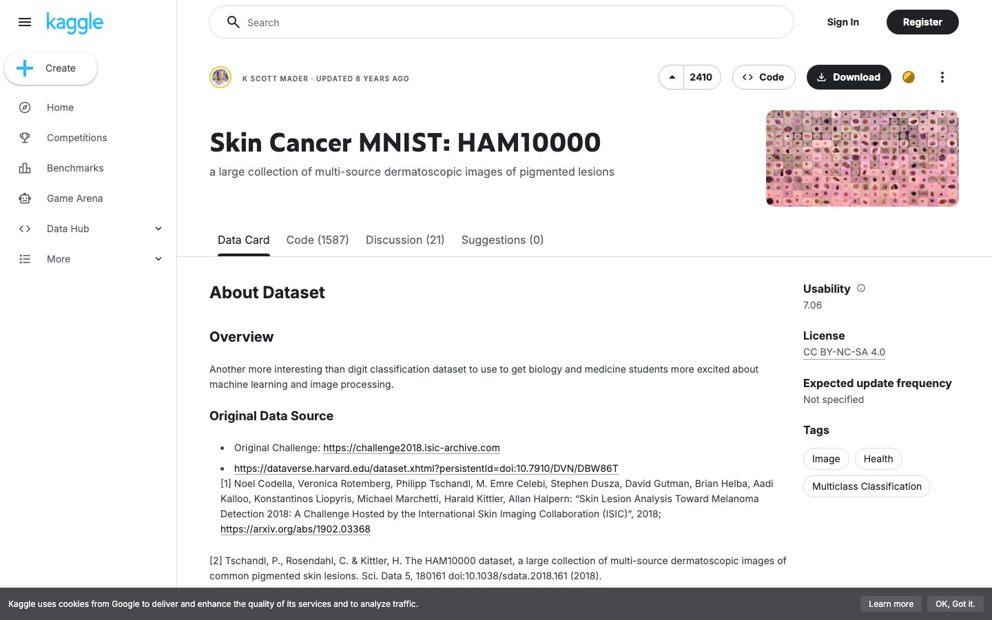 HAM10000皮肤癌数据