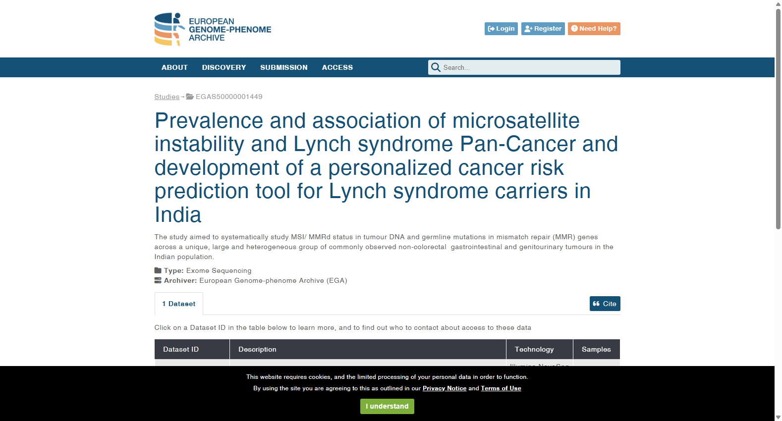MSI-high/MMRd cancers for Lynch syndrome detection