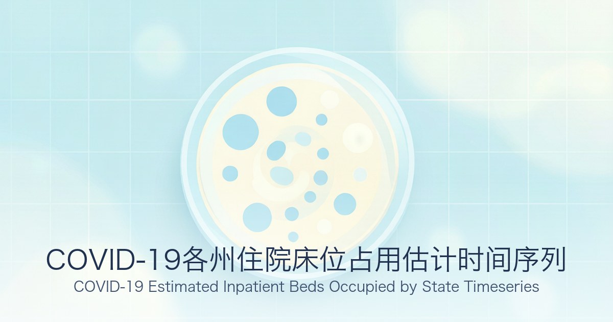 COVID-19各州住院床位占用估计时间序列