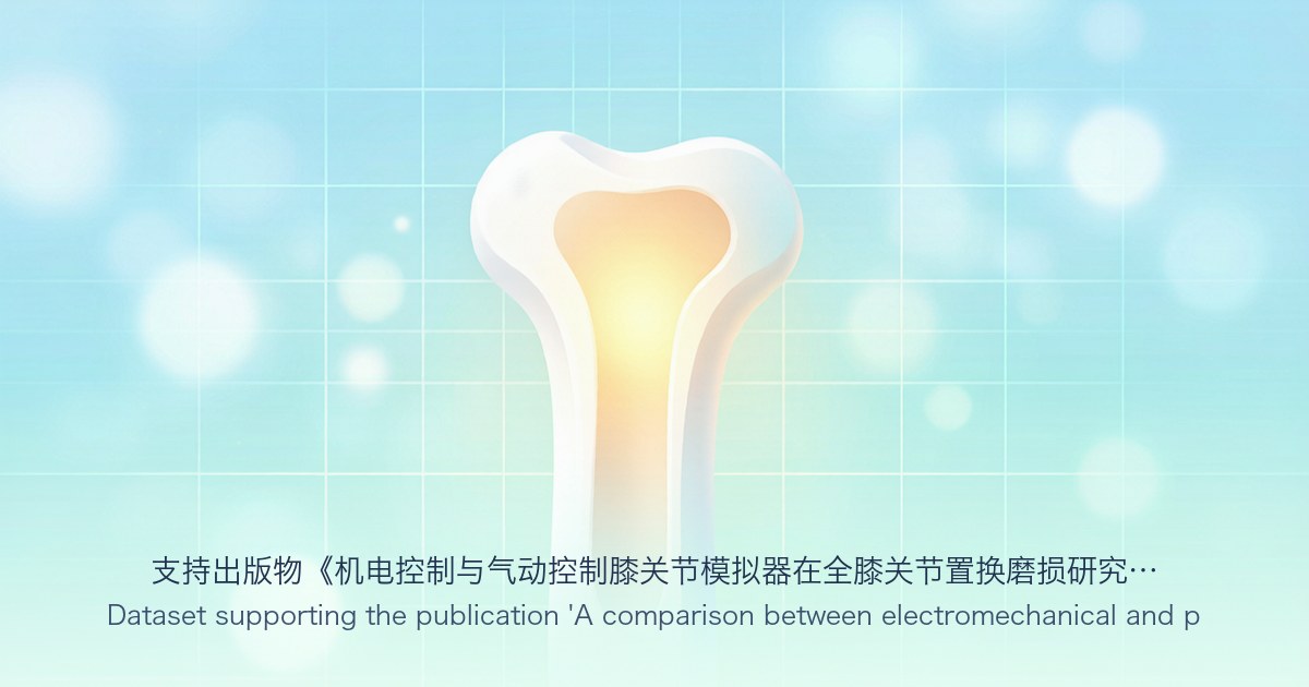 支持出版物《机电控制与气动控制膝关节模拟器在全膝关节置换磨损研究中的比较》的数据集
