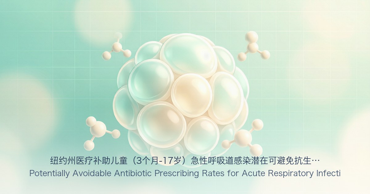 纽约州医疗补助儿童(3个月-17岁)急性呼吸道感染潜在可避免抗生素处方率(按提供者县统计,2010年起)