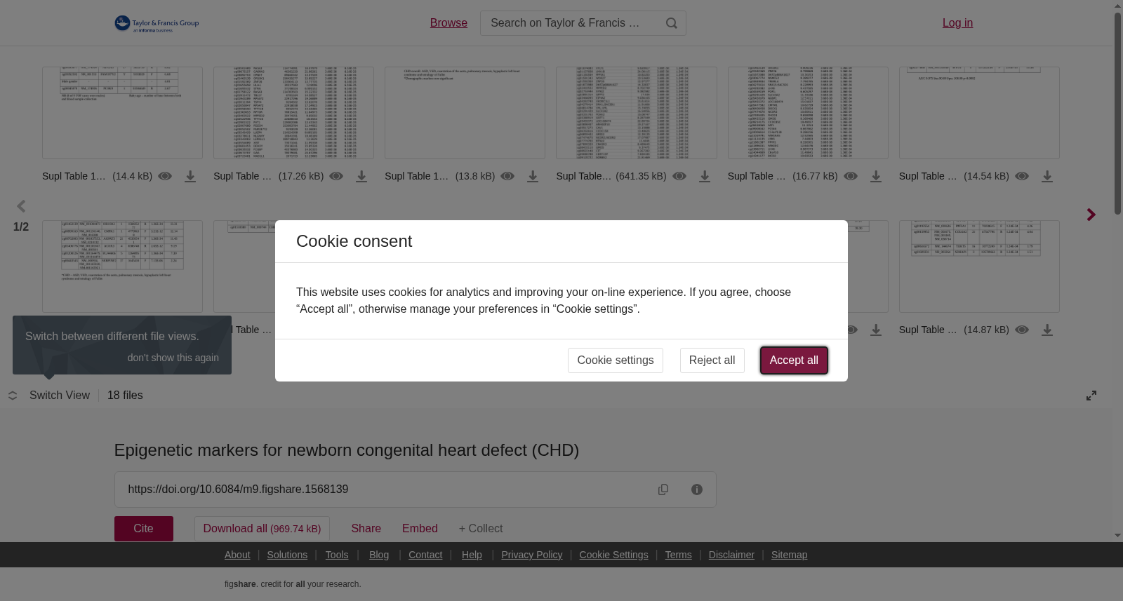 新生儿先天性心脏缺陷（CHD）的表观遗传标记
