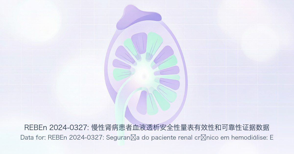 REBEn 2024-0327: 慢性肾病患者血液透析安全性量表有效性和可靠性证据数据
