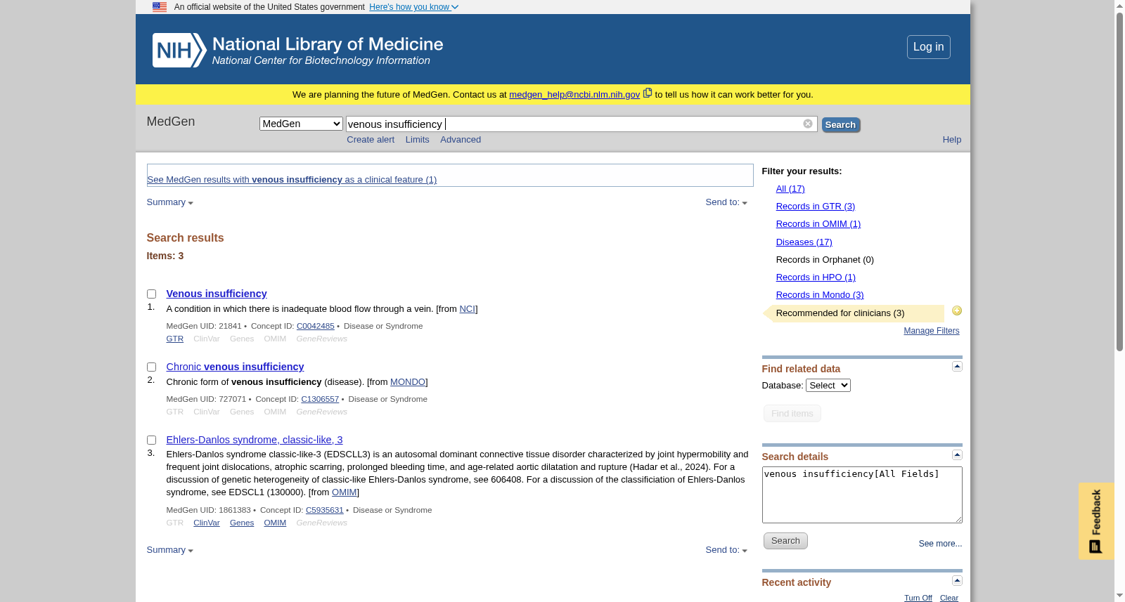 MedGen Venous Insufficiency