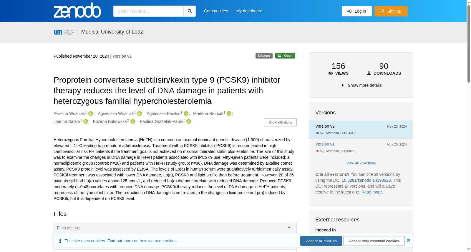 PCSK9抑制剂治疗降低杂合子家族性高胆固醇血症患者DNA损伤水平