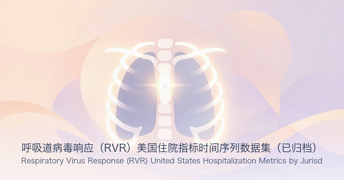 呼吸道病毒响应(RVR)美国住院指标时间序列数据集(已归档)